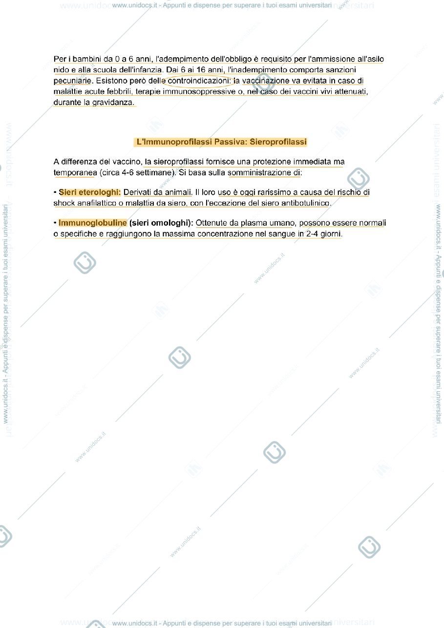 Anteprima pagina 1 — Appunti igiene generale e applicata