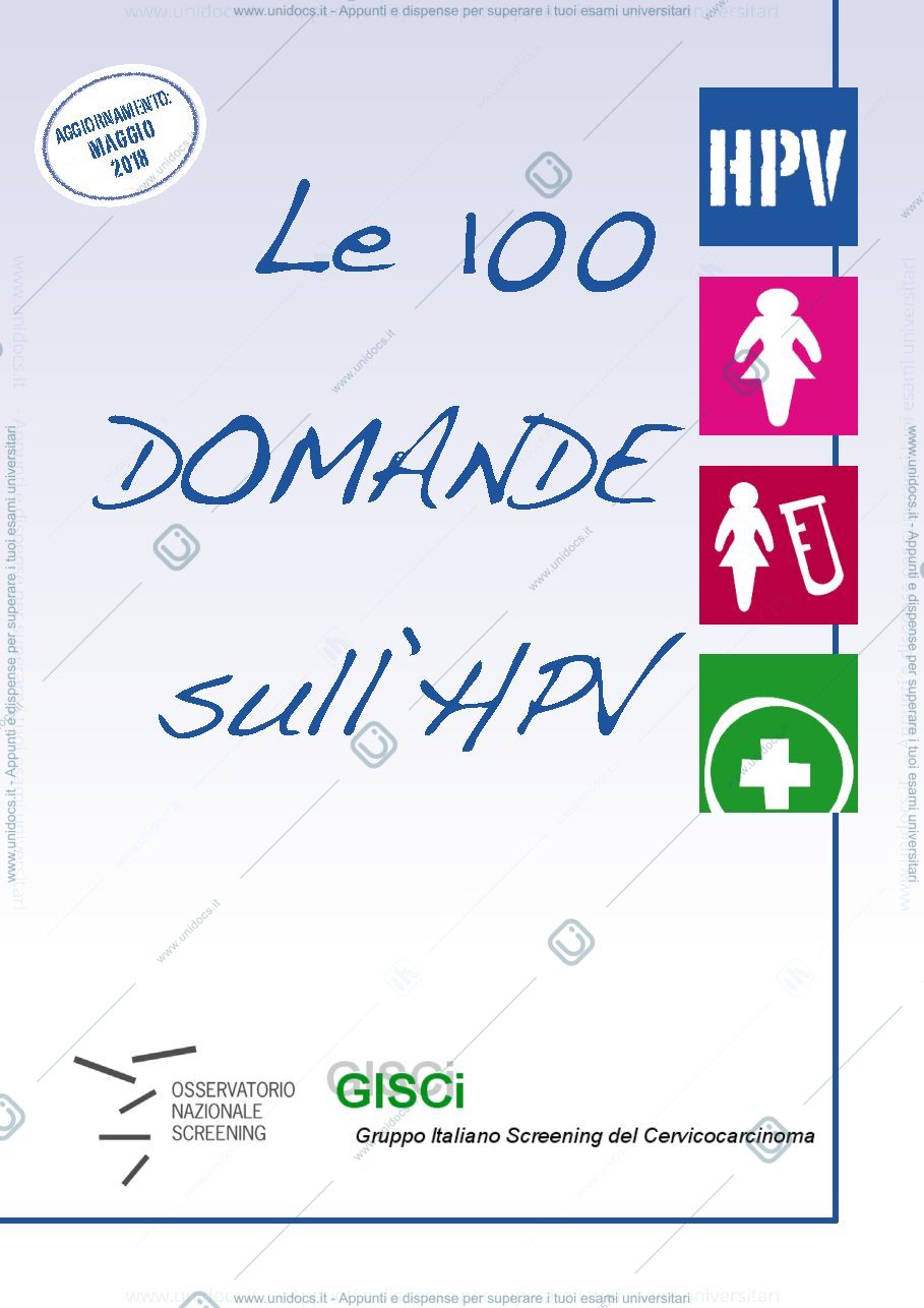 Anteprima pagina 1 — Hpv