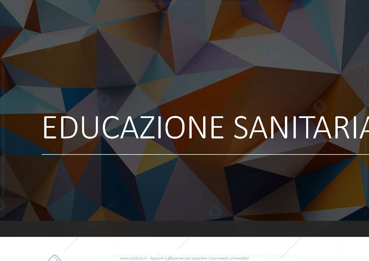 Anteprima pagina 1 — educazione sanitaria