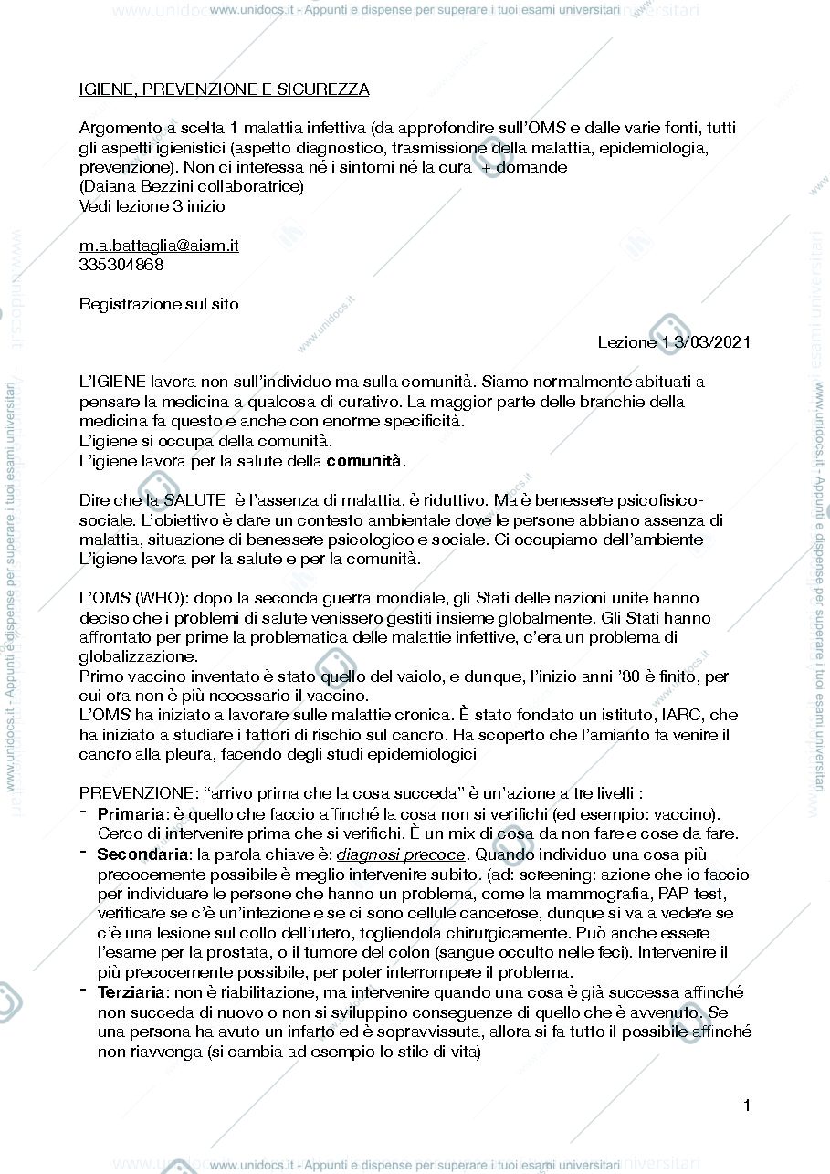 Anteprima pagina 1 — Igiene