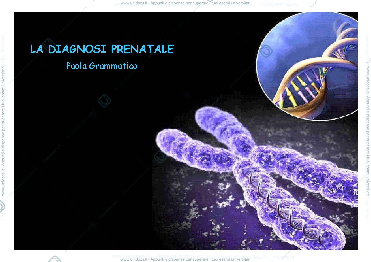 Anteprima pagina 1 — diagnosi prenatale