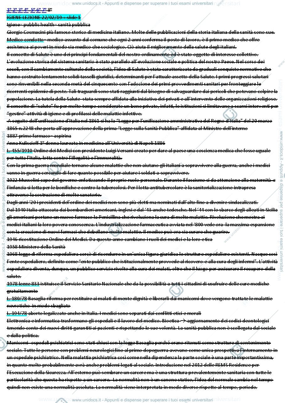 Anteprima pagina 1 — appunti completi di slide 