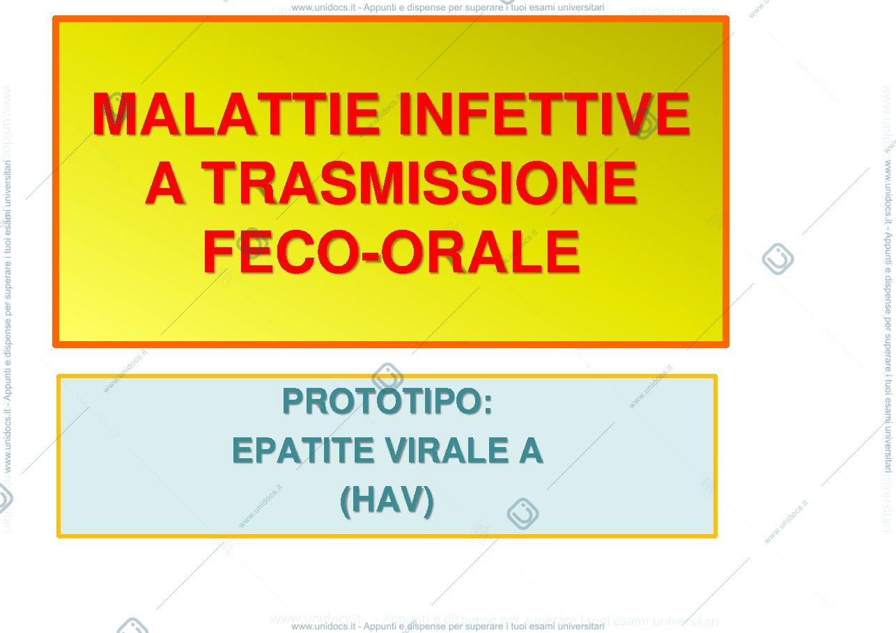Anteprima pagina 1 — trasmissione feco-orale