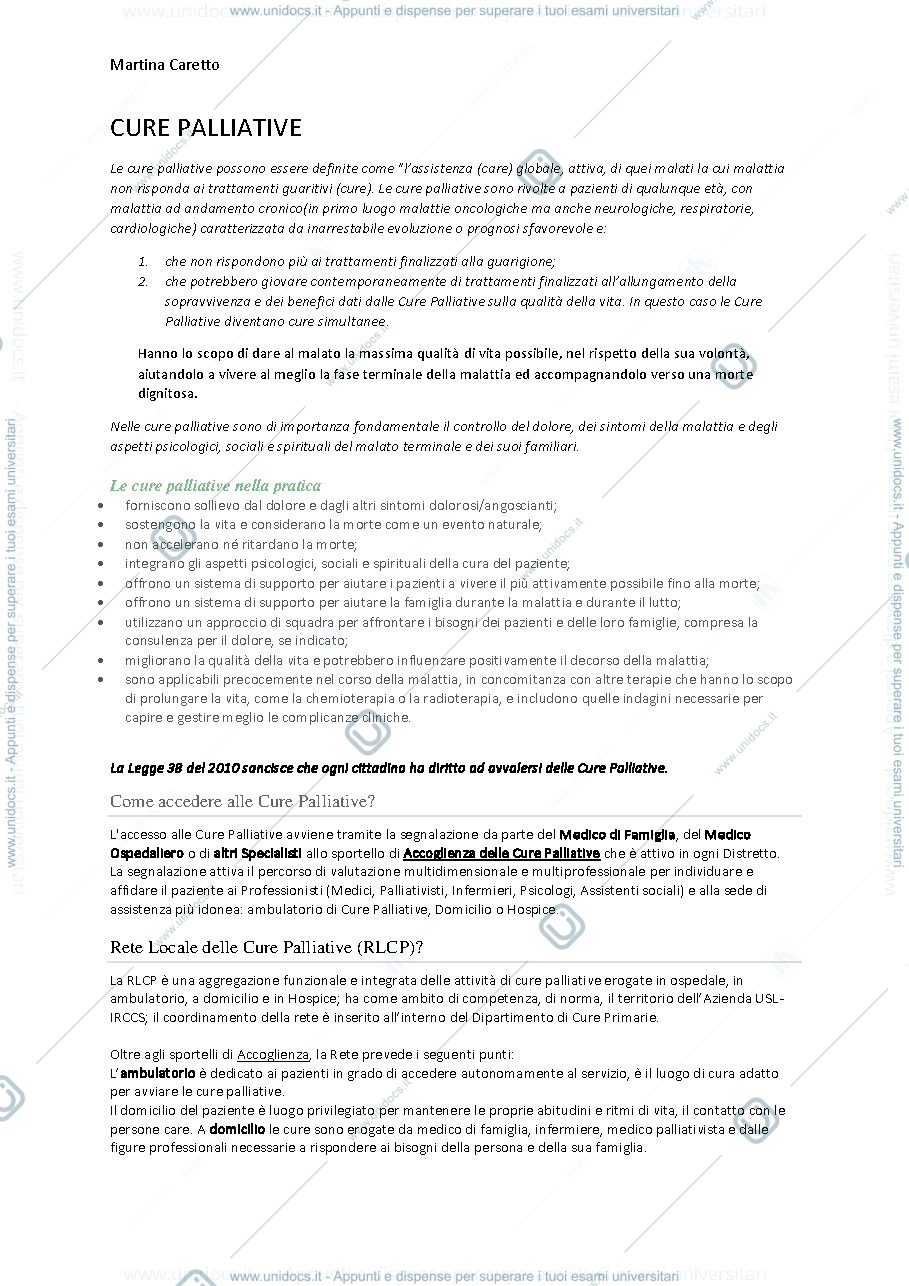 Anteprima pagina 1 — cure palliative