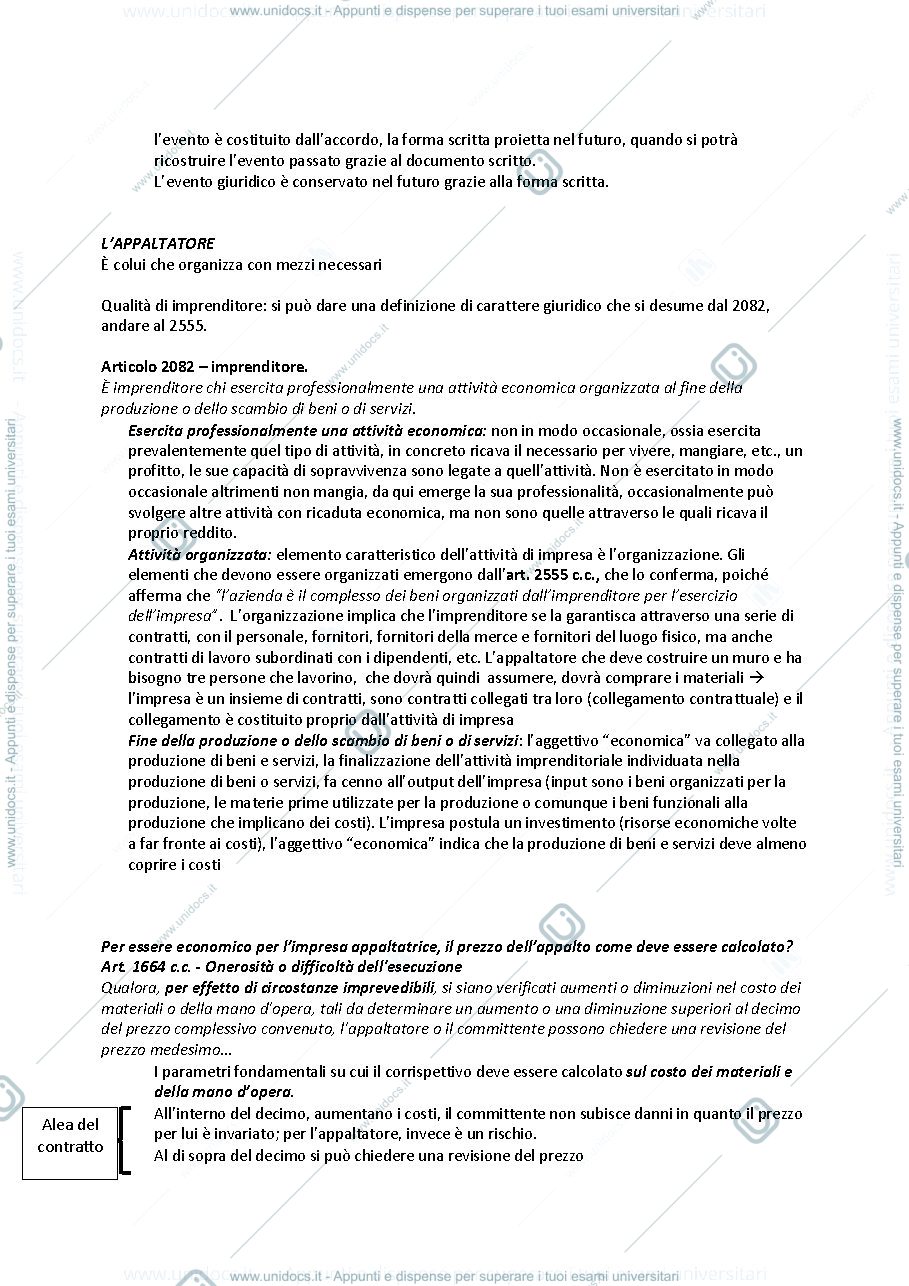 Anteprima pagina 3 — Il contratto di appalto