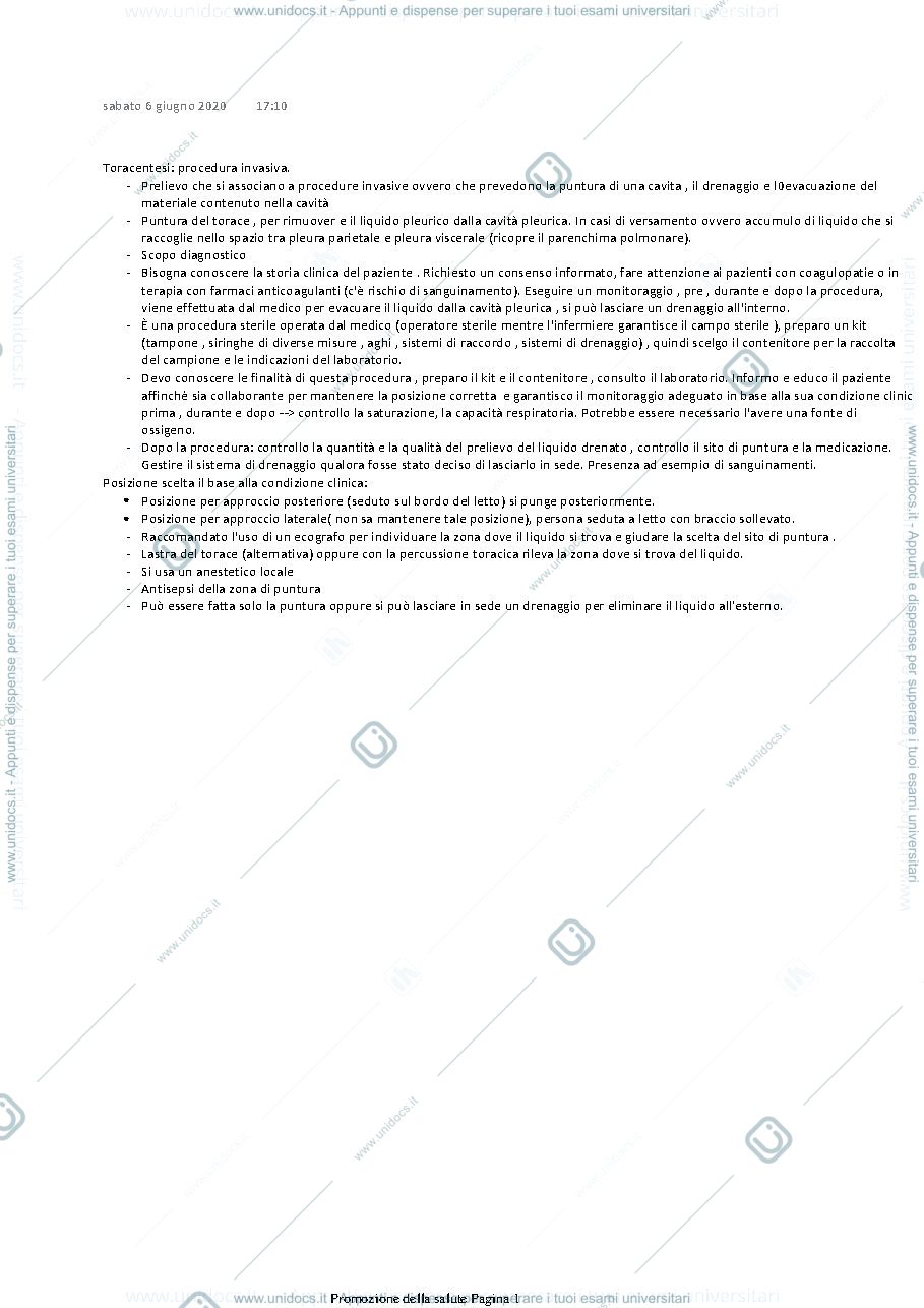 Anteprima pagina 1 — Toracentesi 