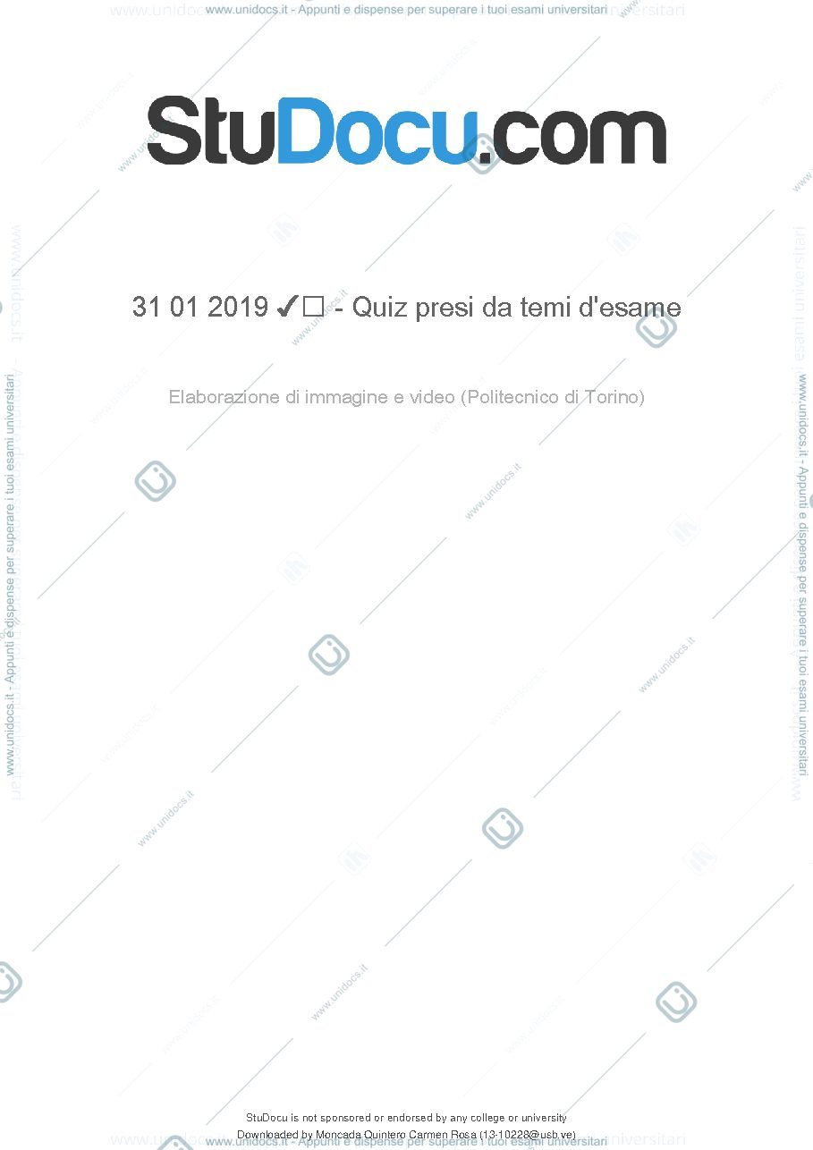 Anteprima pagina 1 — Quiz presi da temi d'esame