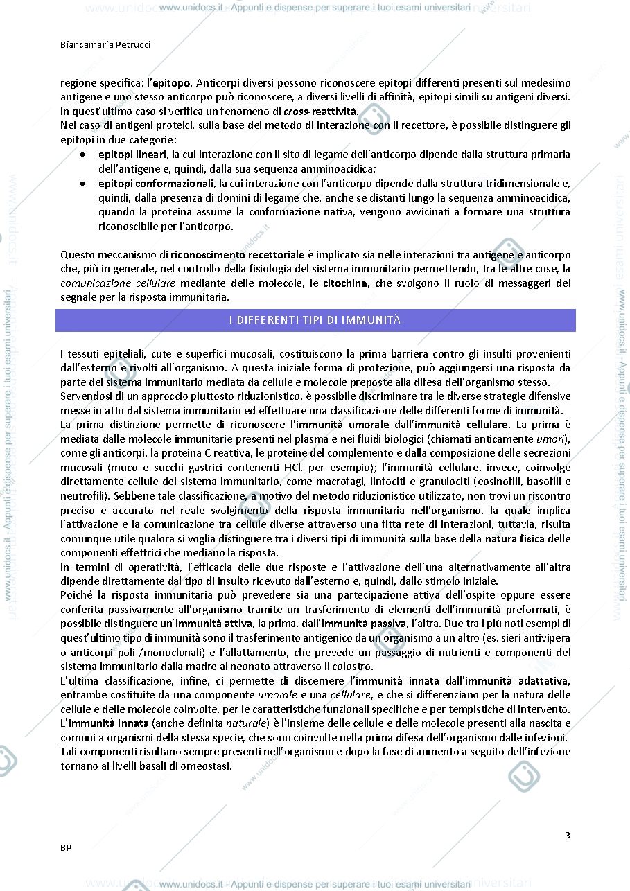 Anteprima pagina 4 — Immunologia