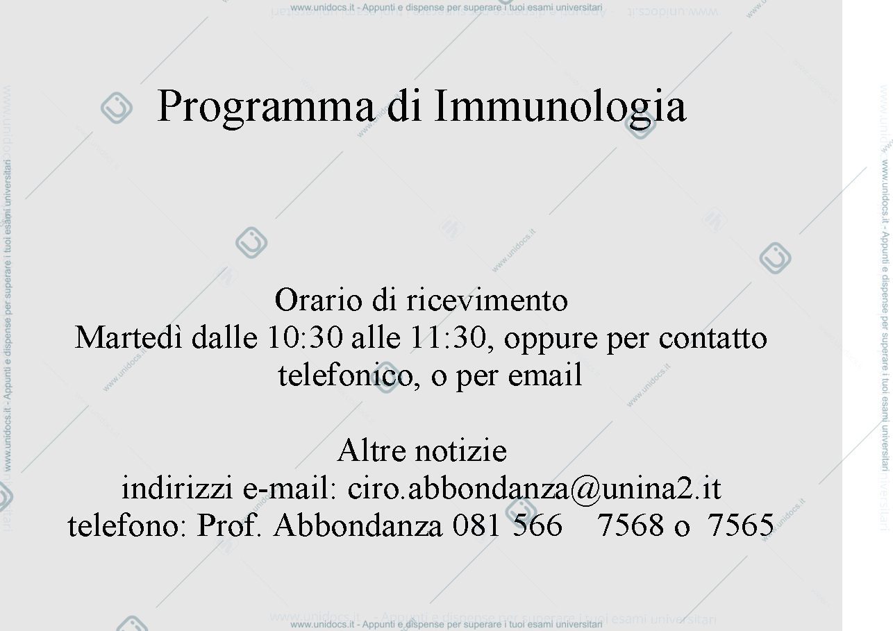 Anteprima pagina 3 — Immunità