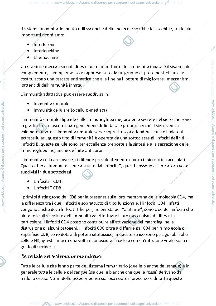 Anteprima pagina 4 — Immunologia