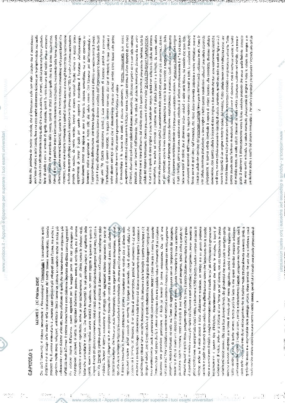 Anteprima pagina 1 — immunologia