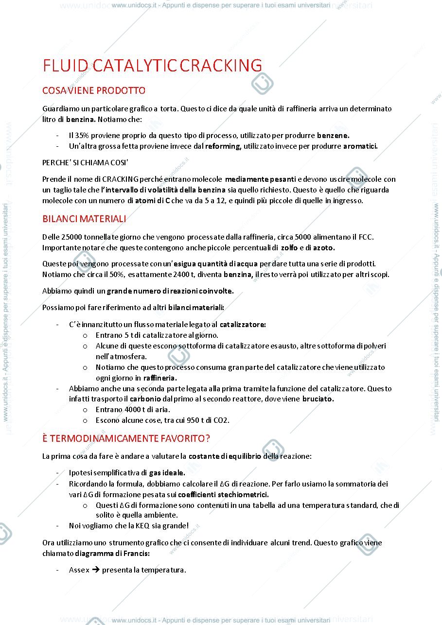 Anteprima pagina 1 — PROCESSI CHIMICI
