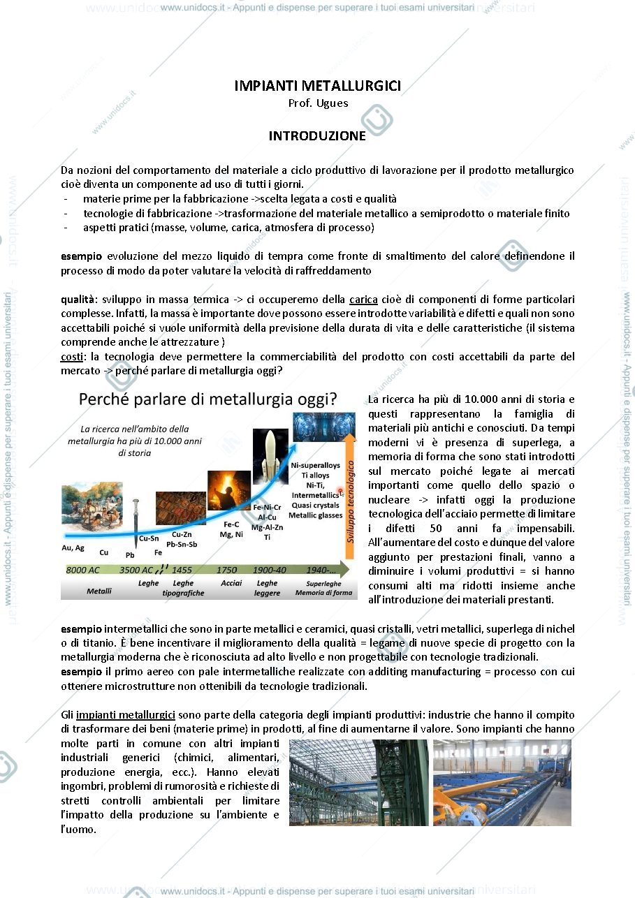 Anteprima pagina 1 — Impianti metallurgici