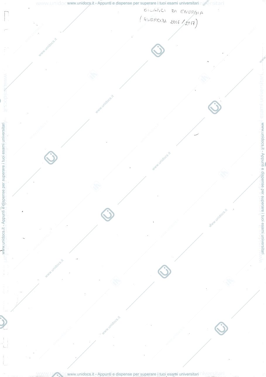 Anteprima pagina 1 — esercizi sulle equazioni di bilancio - impianti per l'industria del processo