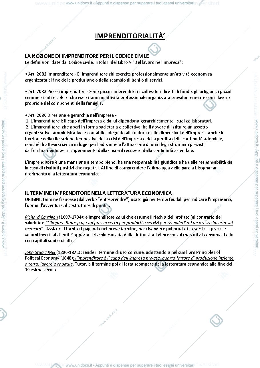 Anteprima pagina 1 — Imprenditorialità