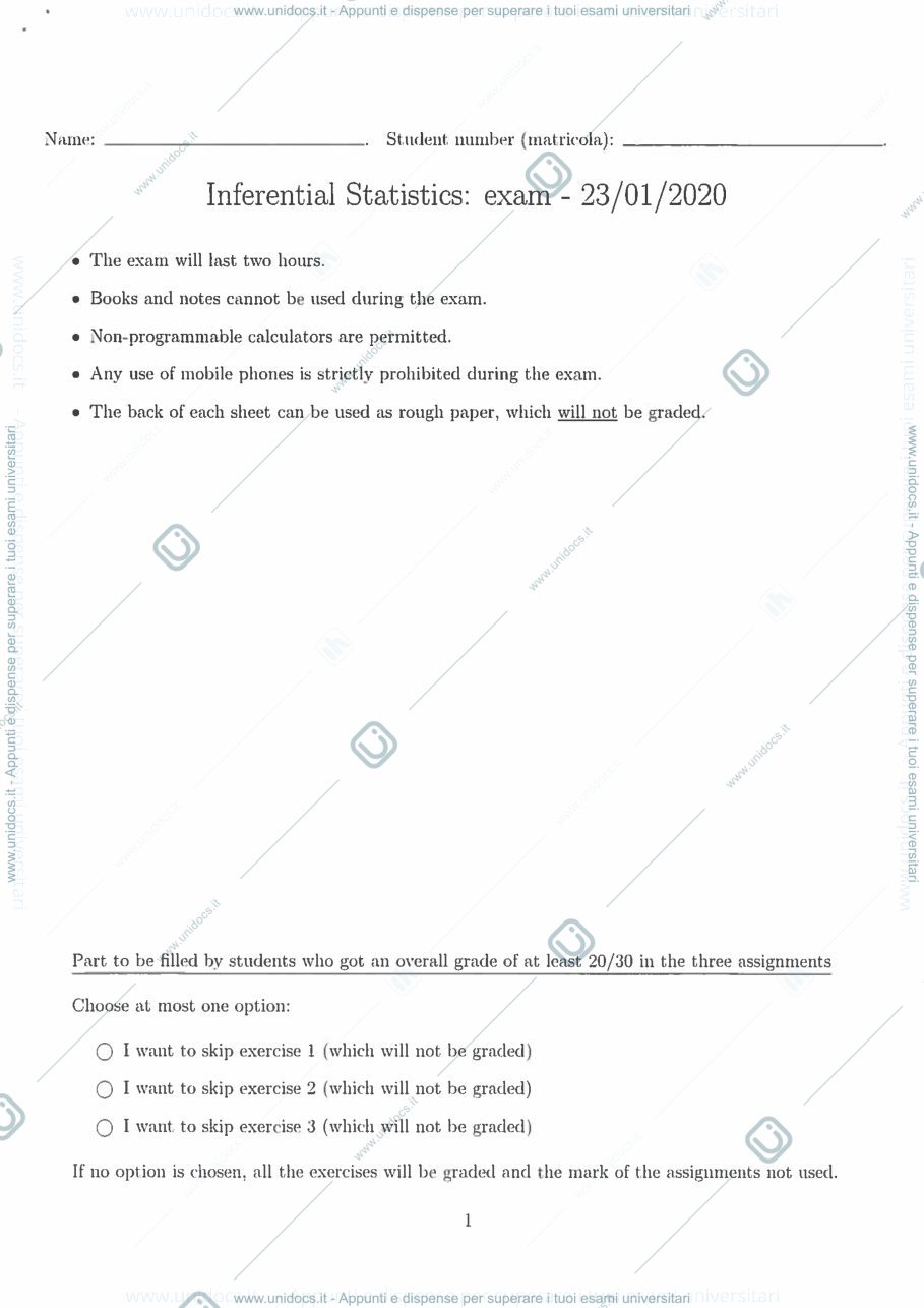 Anteprima pagina 1 — EXAM January 2021