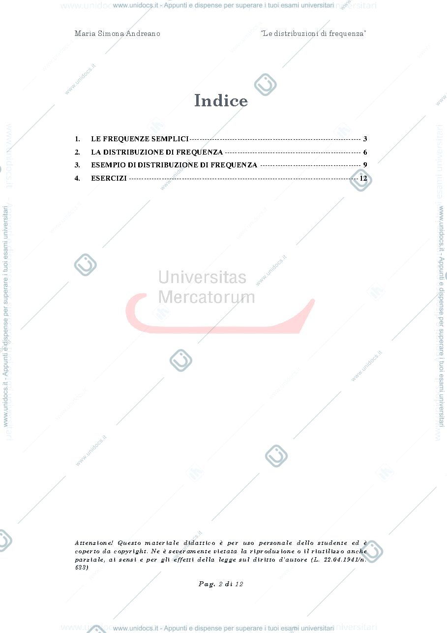 Anteprima pagina 2 — Distribuzioni statistica