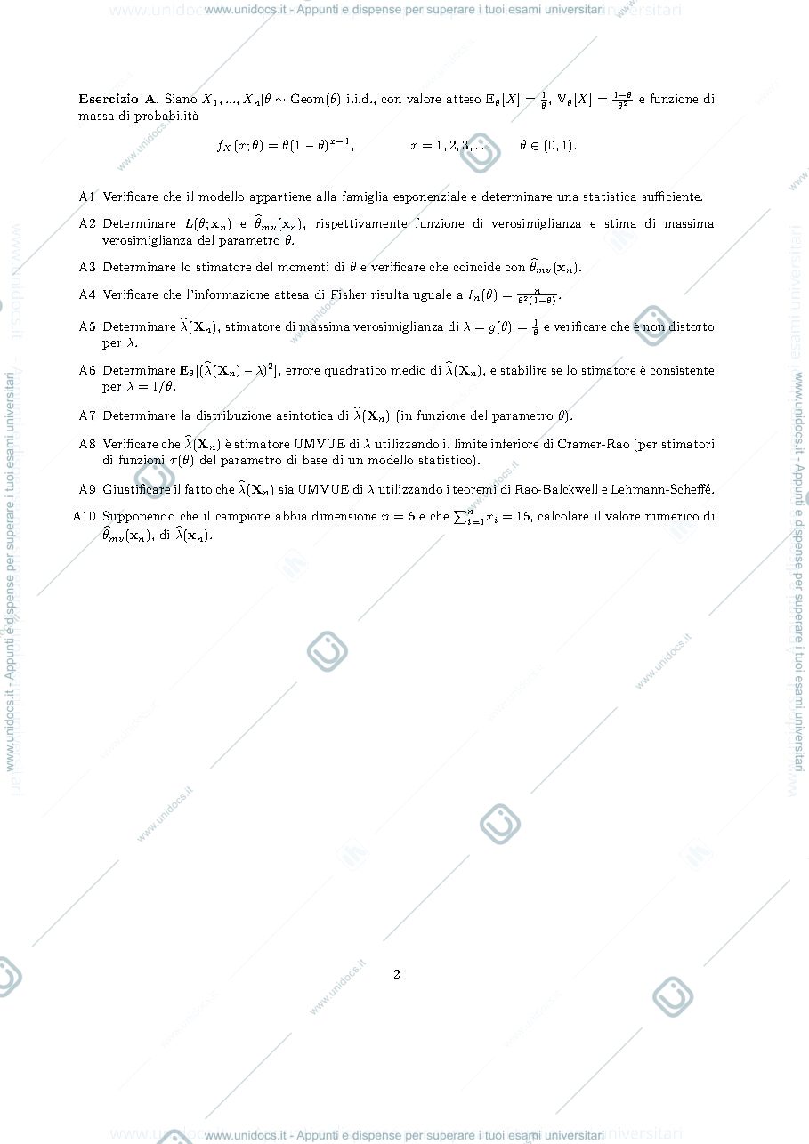Anteprima pagina 2 — esame inferenza