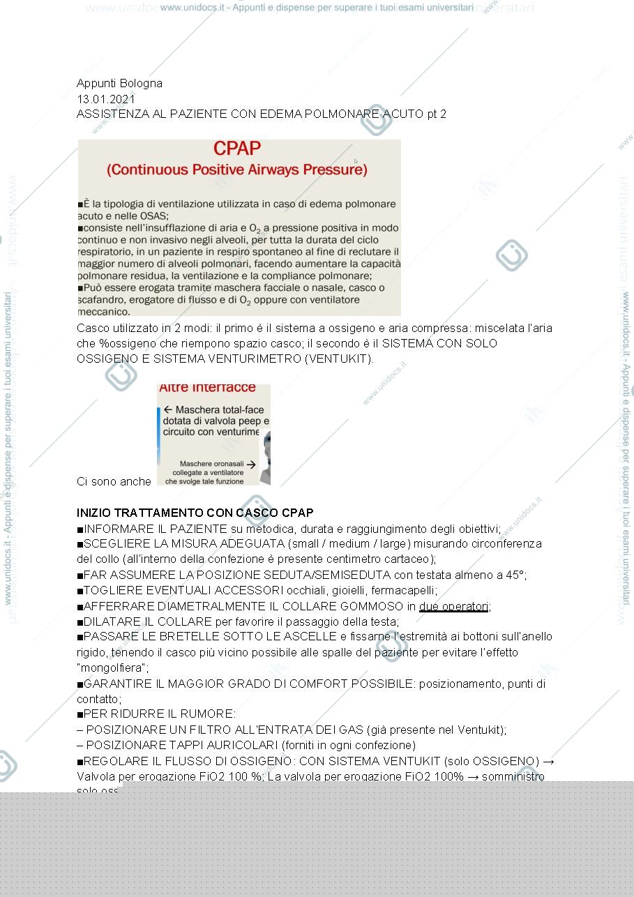 Anteprima pagina 1 — Assistenza con c-pap in pazienti con EPA