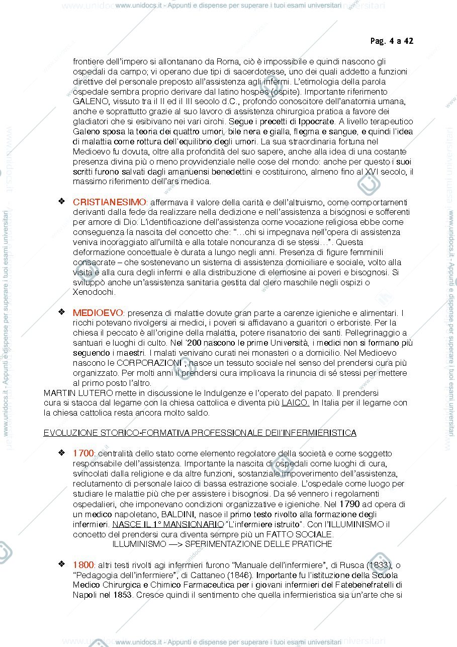Anteprima pagina 4 — TEORIA DEL NURSING 