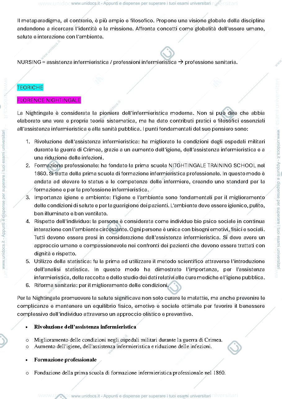Anteprima pagina 2 — Appunti infermieristica generale