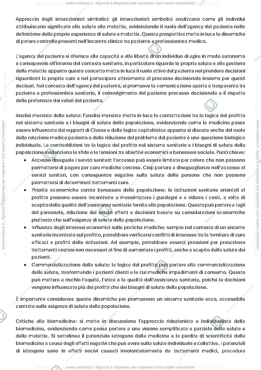 Anteprima pagina 1 — Spiegazione libro SOCIOLOGIA DELLA SALUTE E DELLA MEDICINA