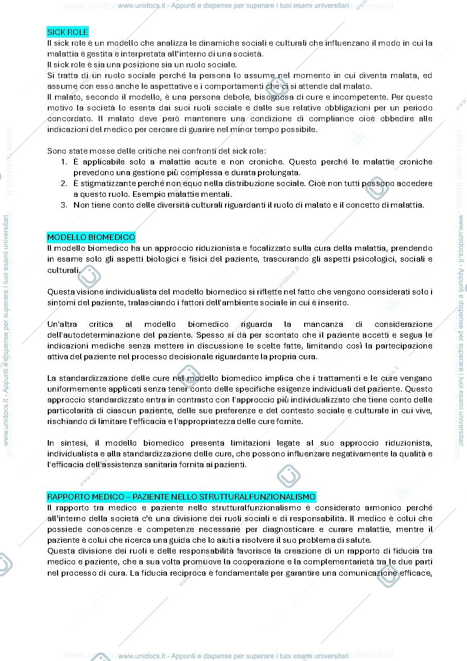 Anteprima pagina 1 — Appunti sociologia (argomenti d'esame)