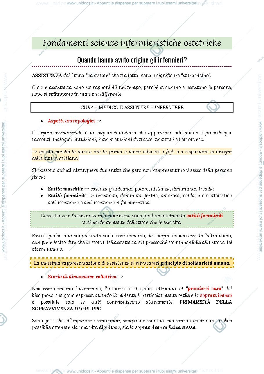 Anteprima pagina 1 — Infermieristica generale