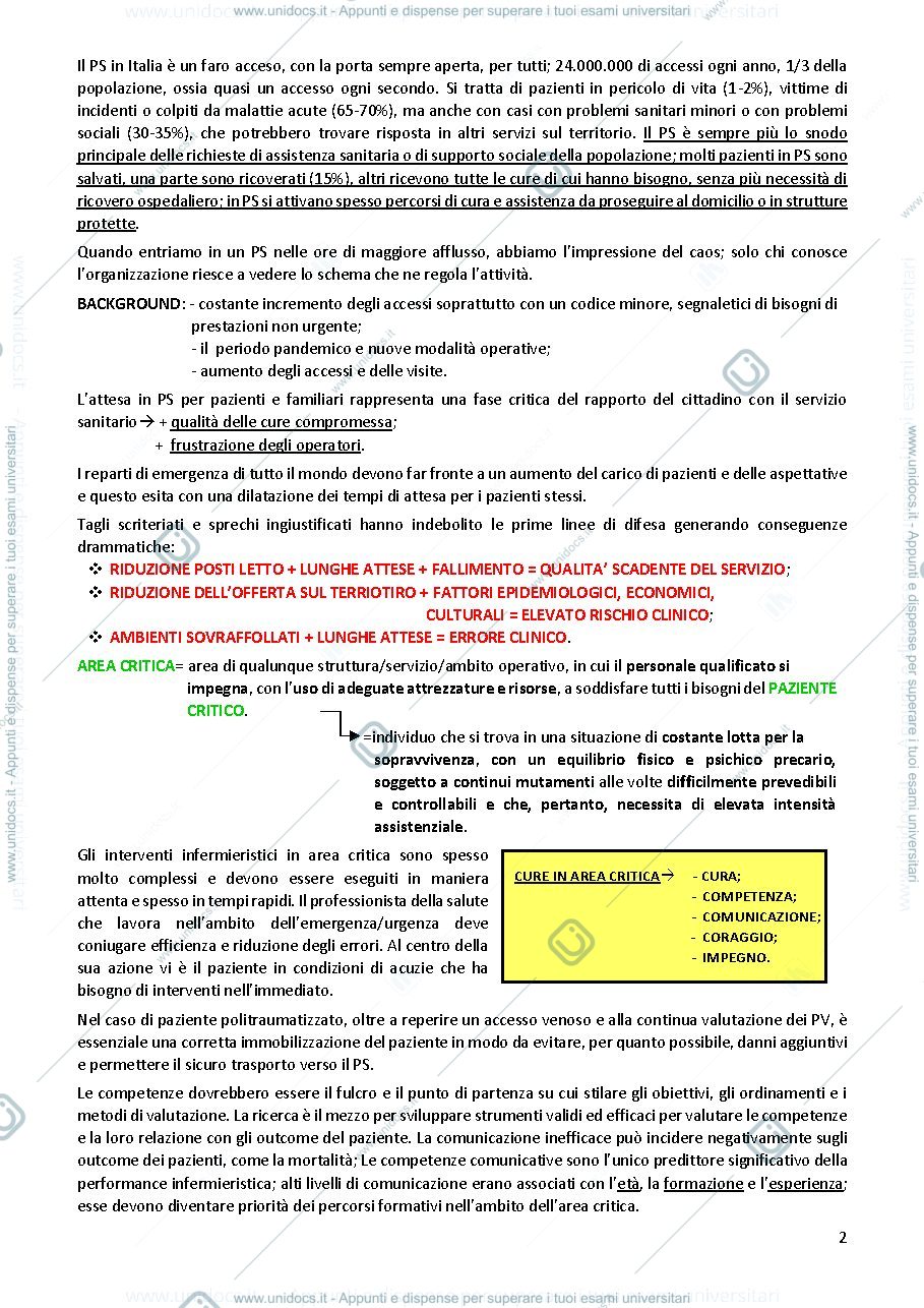Anteprima pagina 2 — Infermieristica in area critica