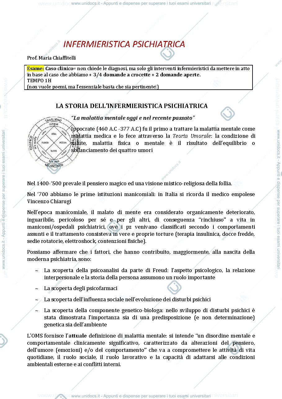 Anteprima pagina 1 — infermieristica psichiatrica