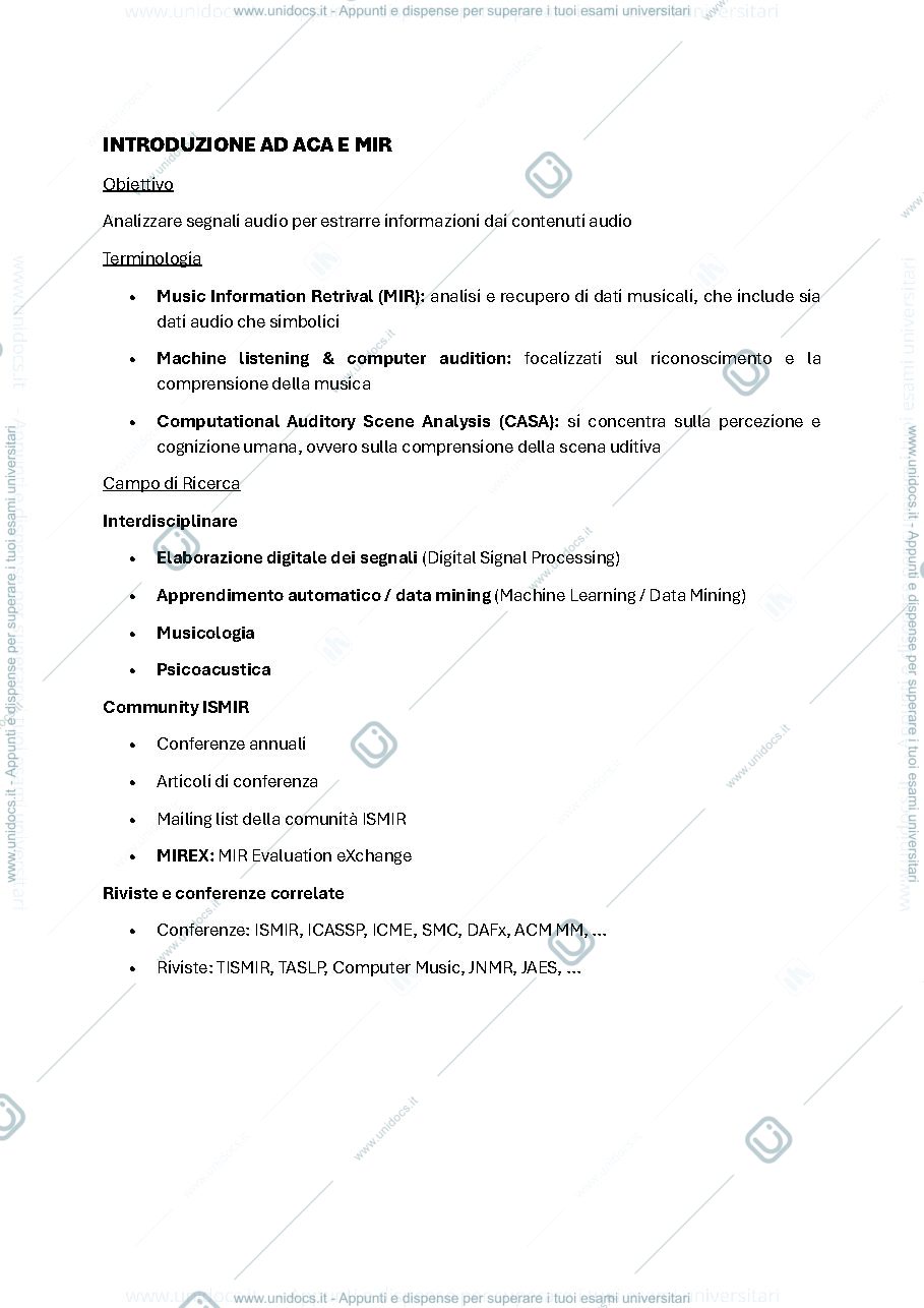 Anteprima pagina 2 — Elaborazione dei Segnali - Parte 2