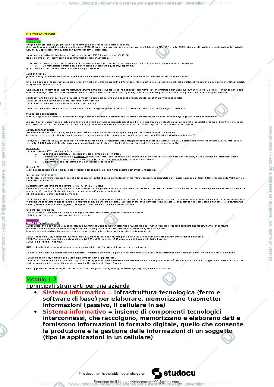 Anteprima pagina 2 — informatica
