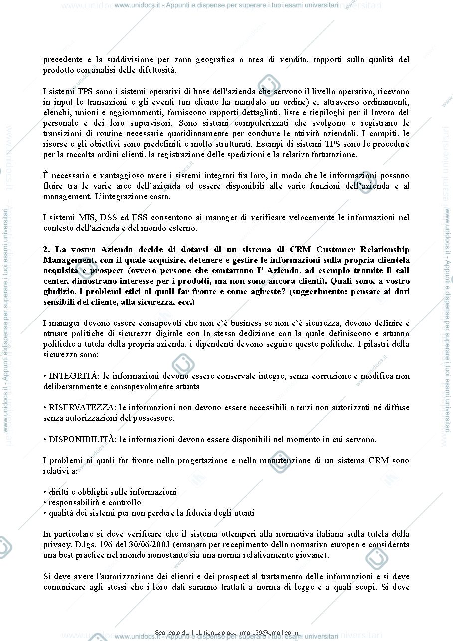 Anteprima pagina 3 — domande e risposte 