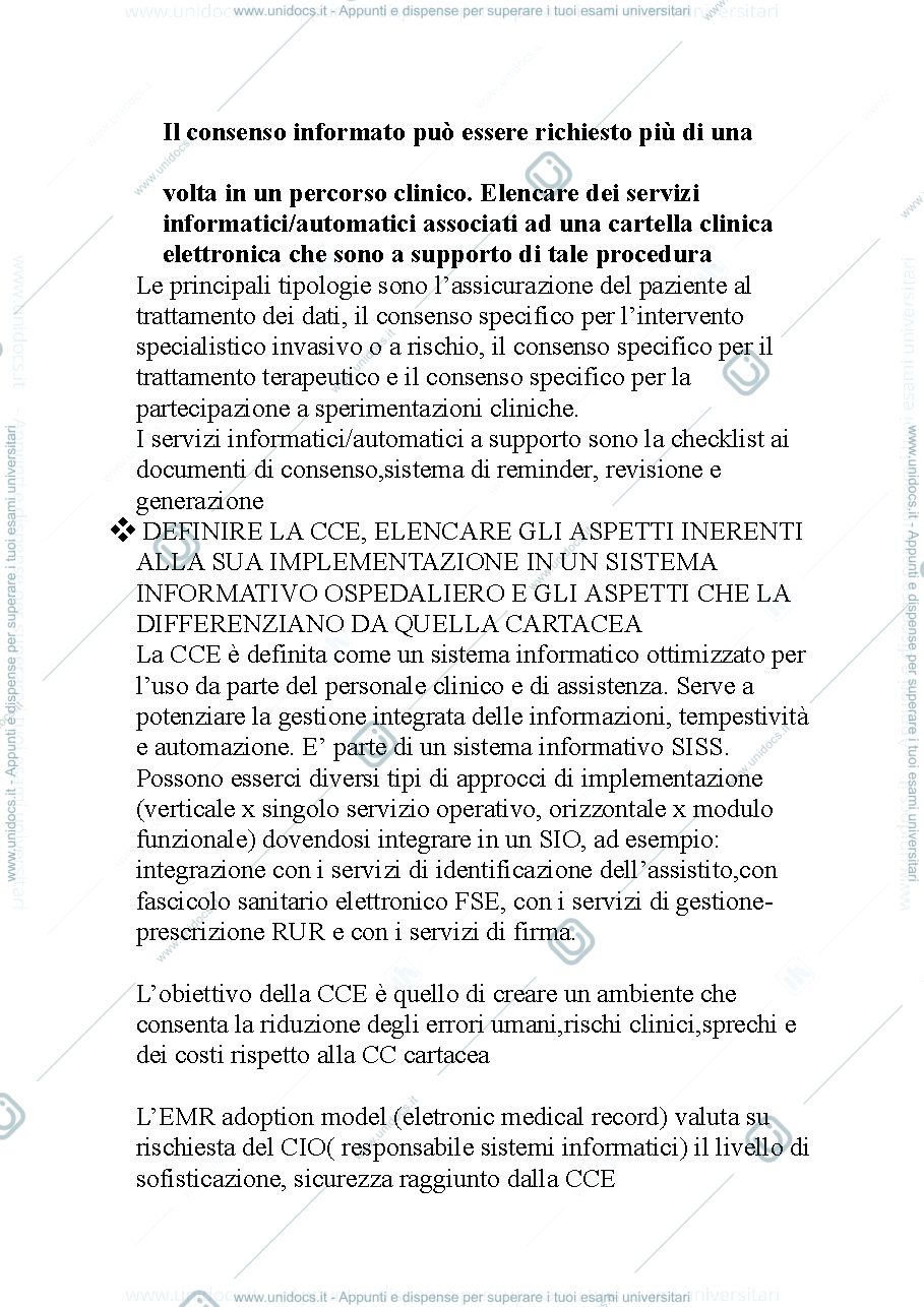 Anteprima pagina 3 — Informatica medica- domande