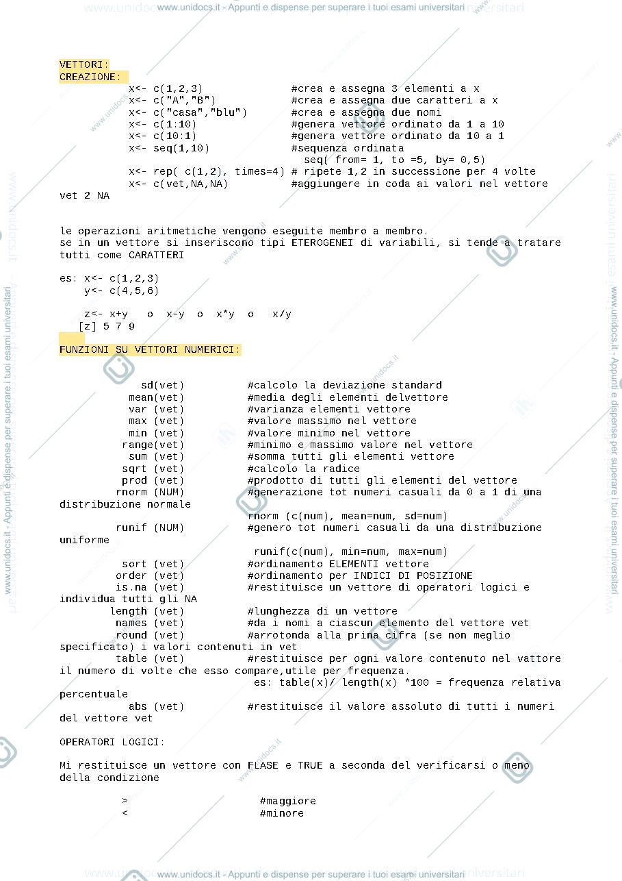Anteprima pagina 1 — Appunti informatica 
