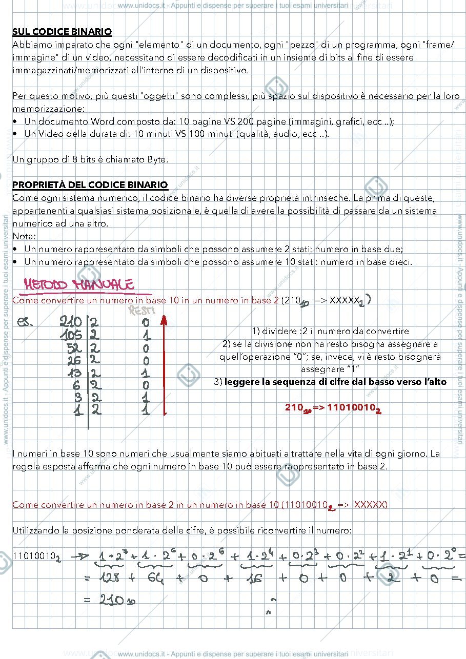Anteprima pagina 3 — Appunti completi INFORMATICA E TECNOLOGIE DELLA COMUNICAZIONE DIGITALE