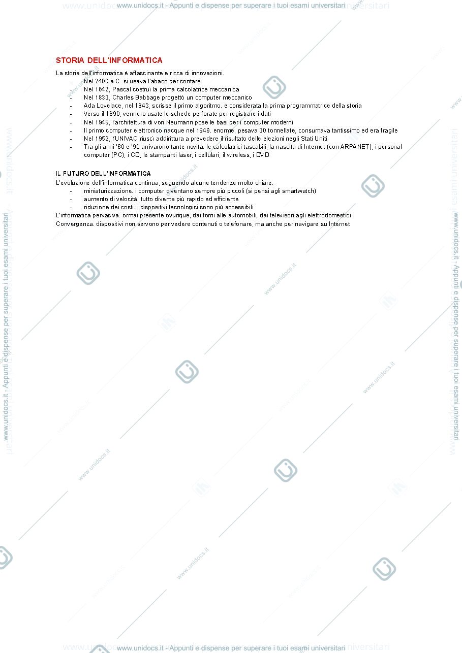 Anteprima pagina 3 — Informatica generale 