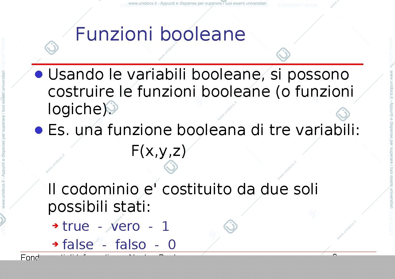 Anteprima pagina 3 — algebra booleana