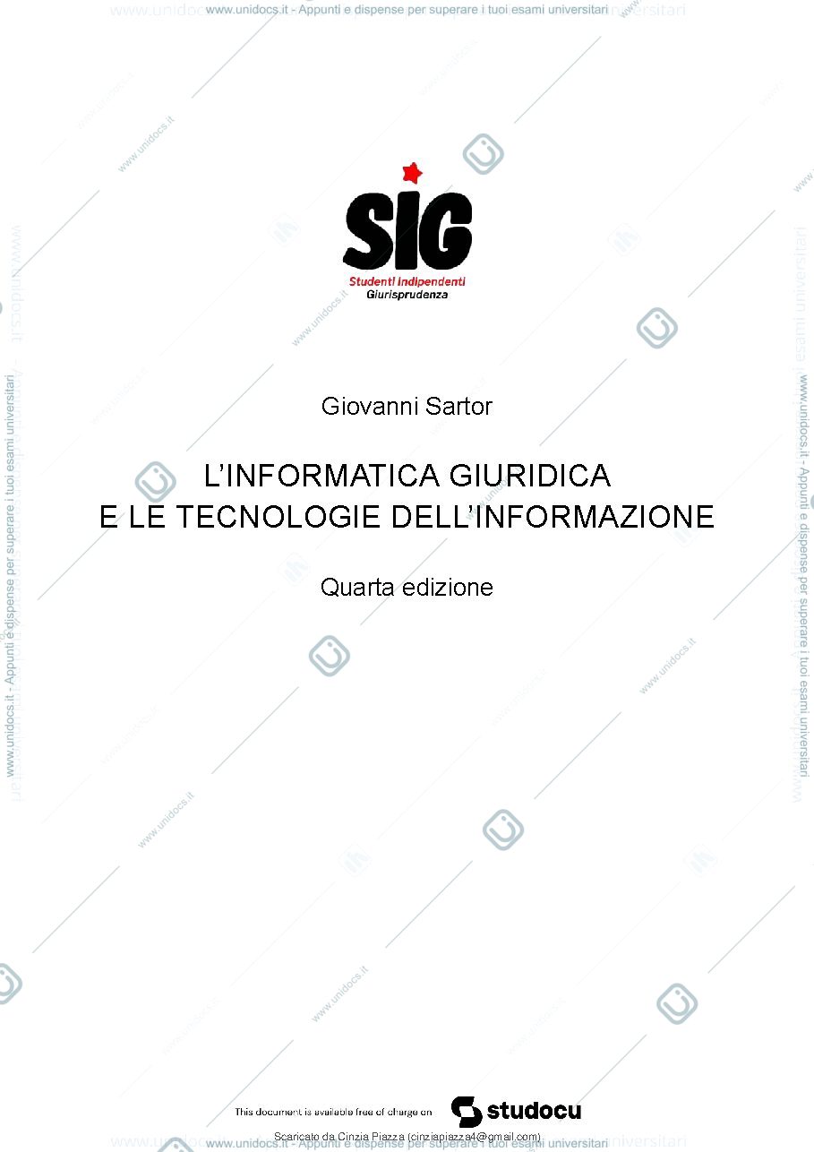 Anteprima pagina 2 — riassunto informatica giuritica GIPA