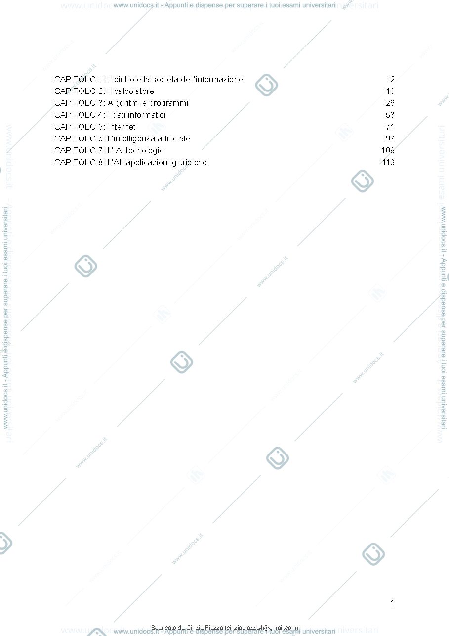Anteprima pagina 3 — riassunto informatica giuritica GIPA