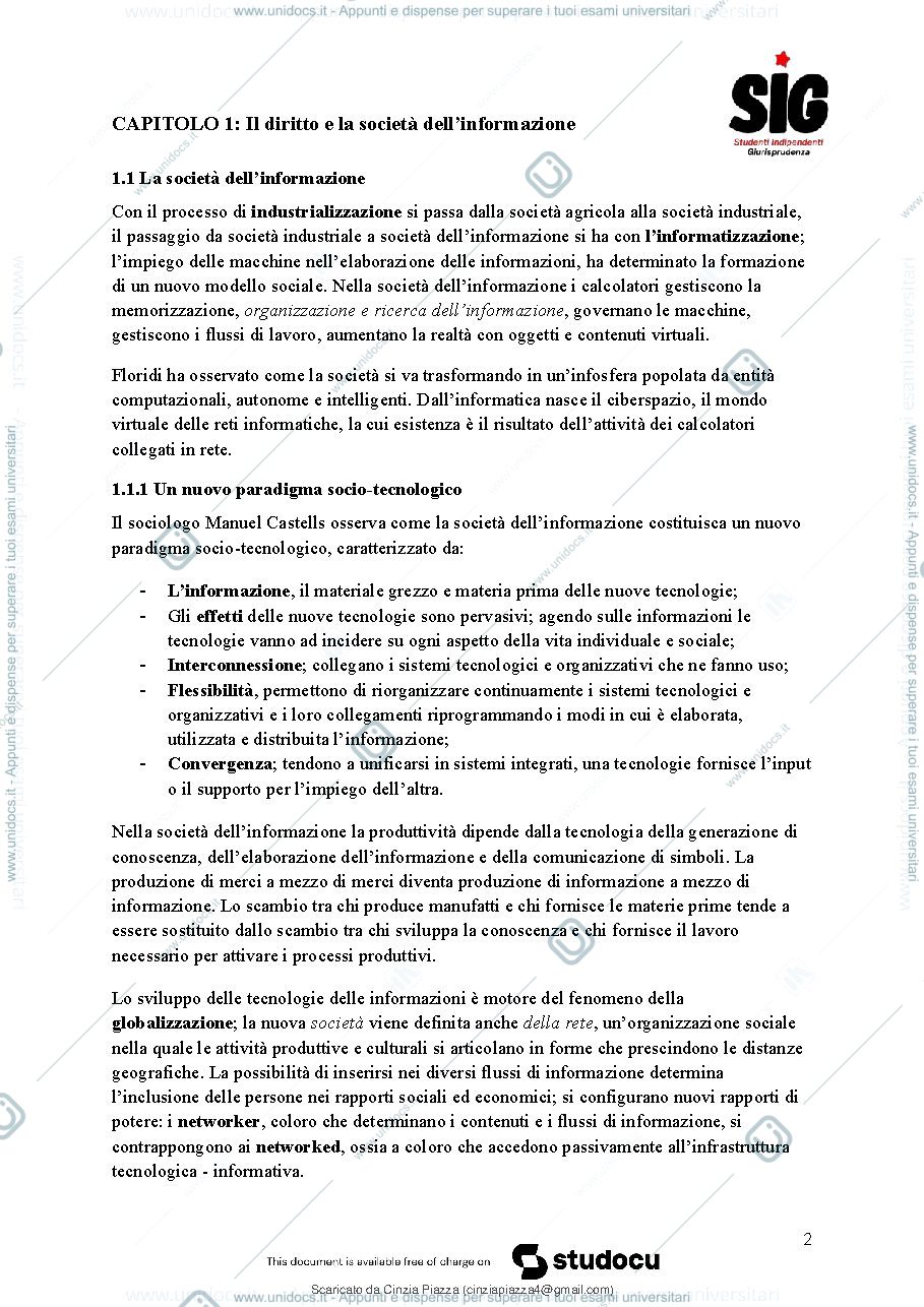Anteprima pagina 4 — riassunto informatica giuritica GIPA