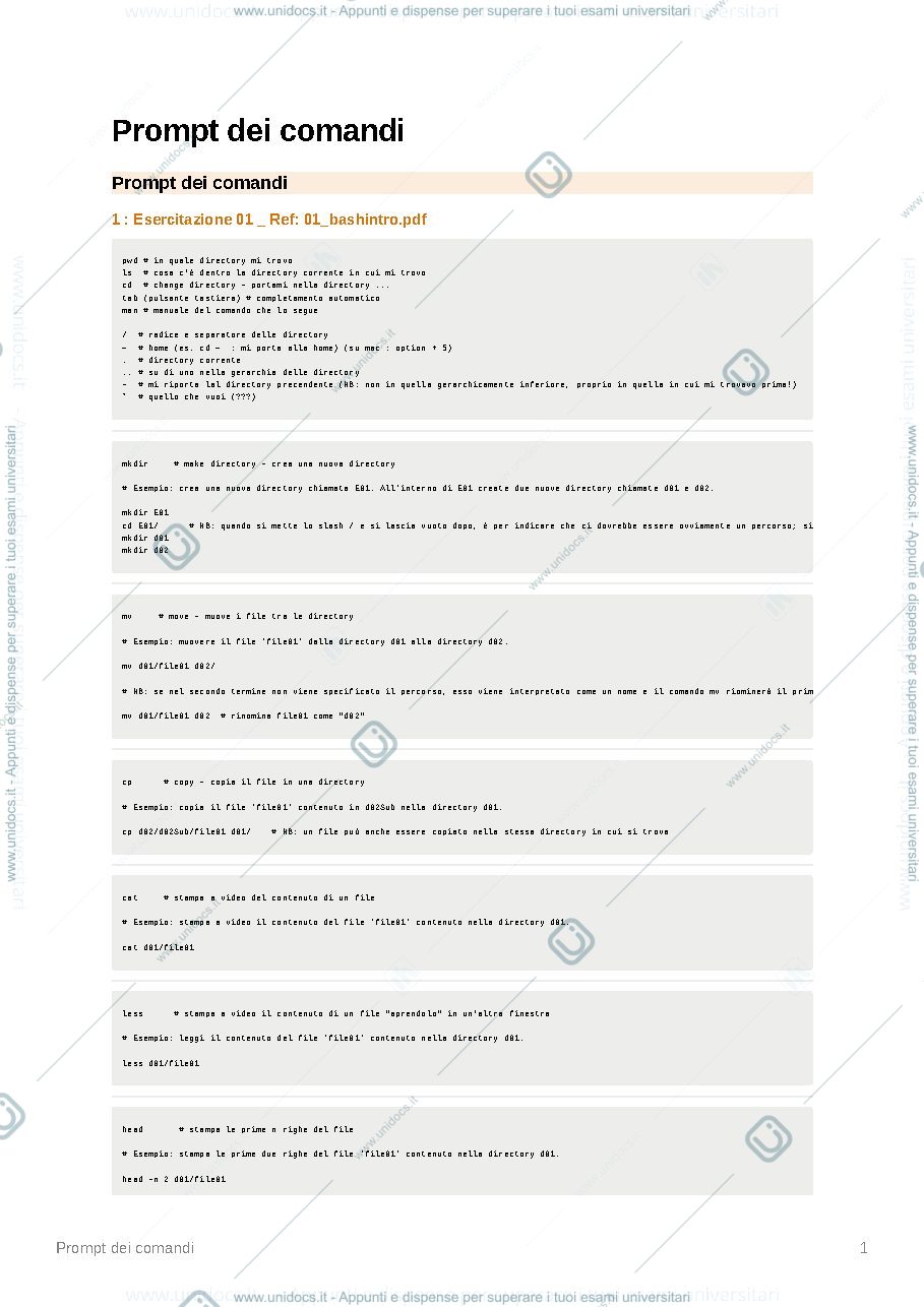 Anteprima pagina 1 — Appunti di Informatica - Python