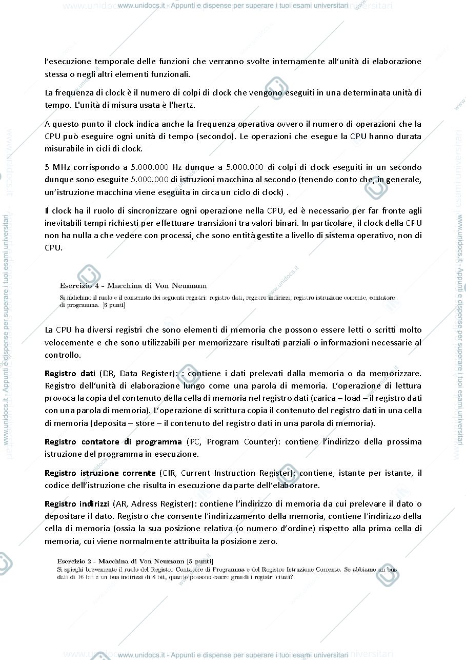Anteprima pagina 3 — Domande da temi d'esame e riassunti teoria INFORMATICA