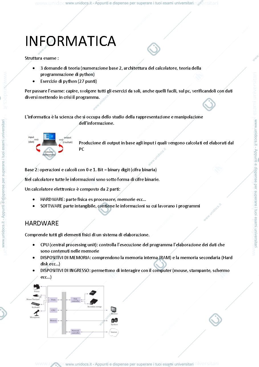 Anteprima pagina 1 — Programmazione