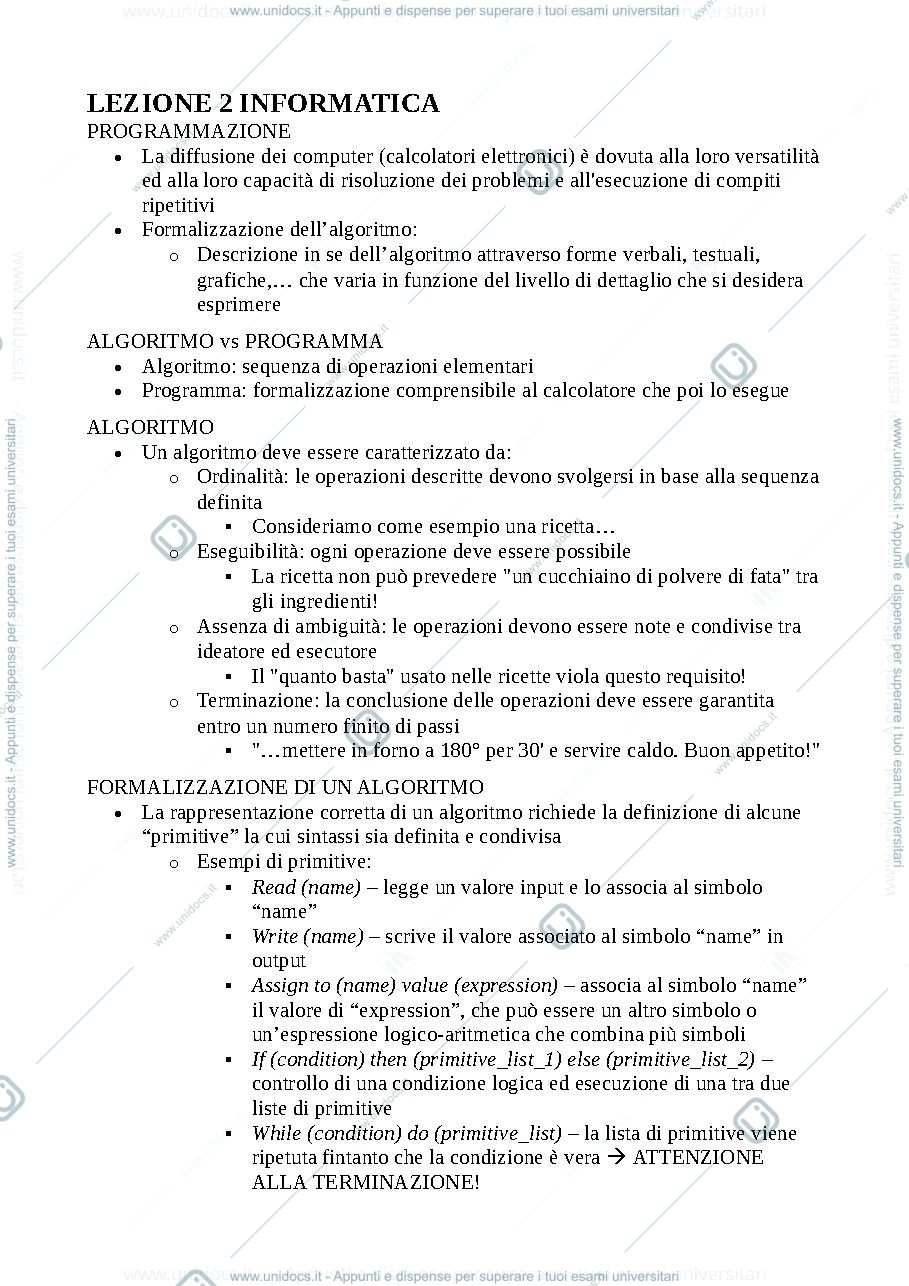 Anteprima pagina 2 — Appunti Informatica SSE 23/24