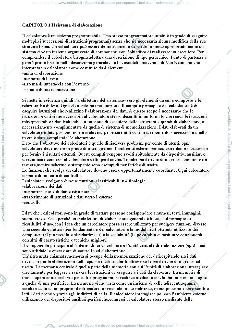 Anteprima pagina 3 — Riassunto "Informatica e cultura dell'informazione"