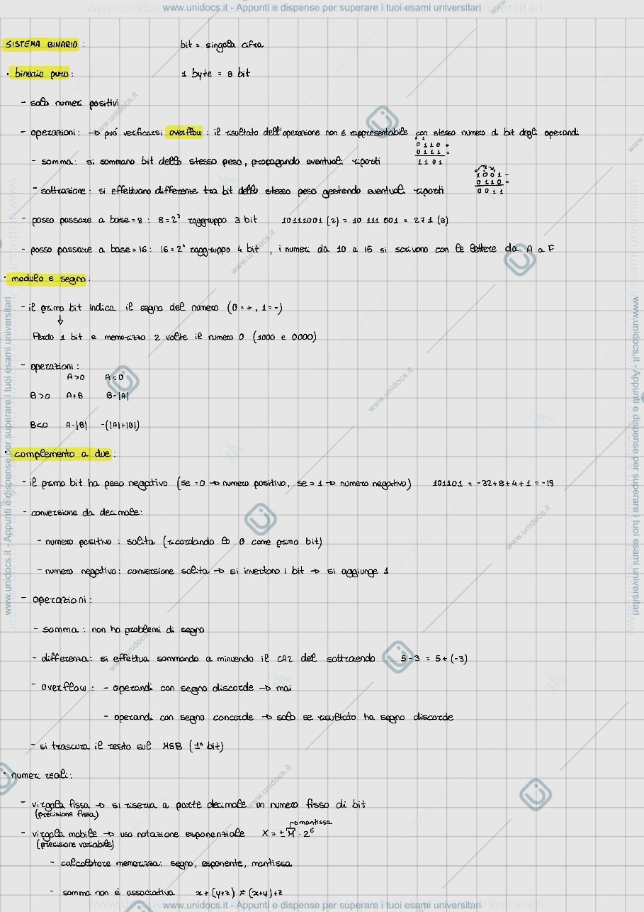 Anteprima pagina 1 — Informatica - teoria