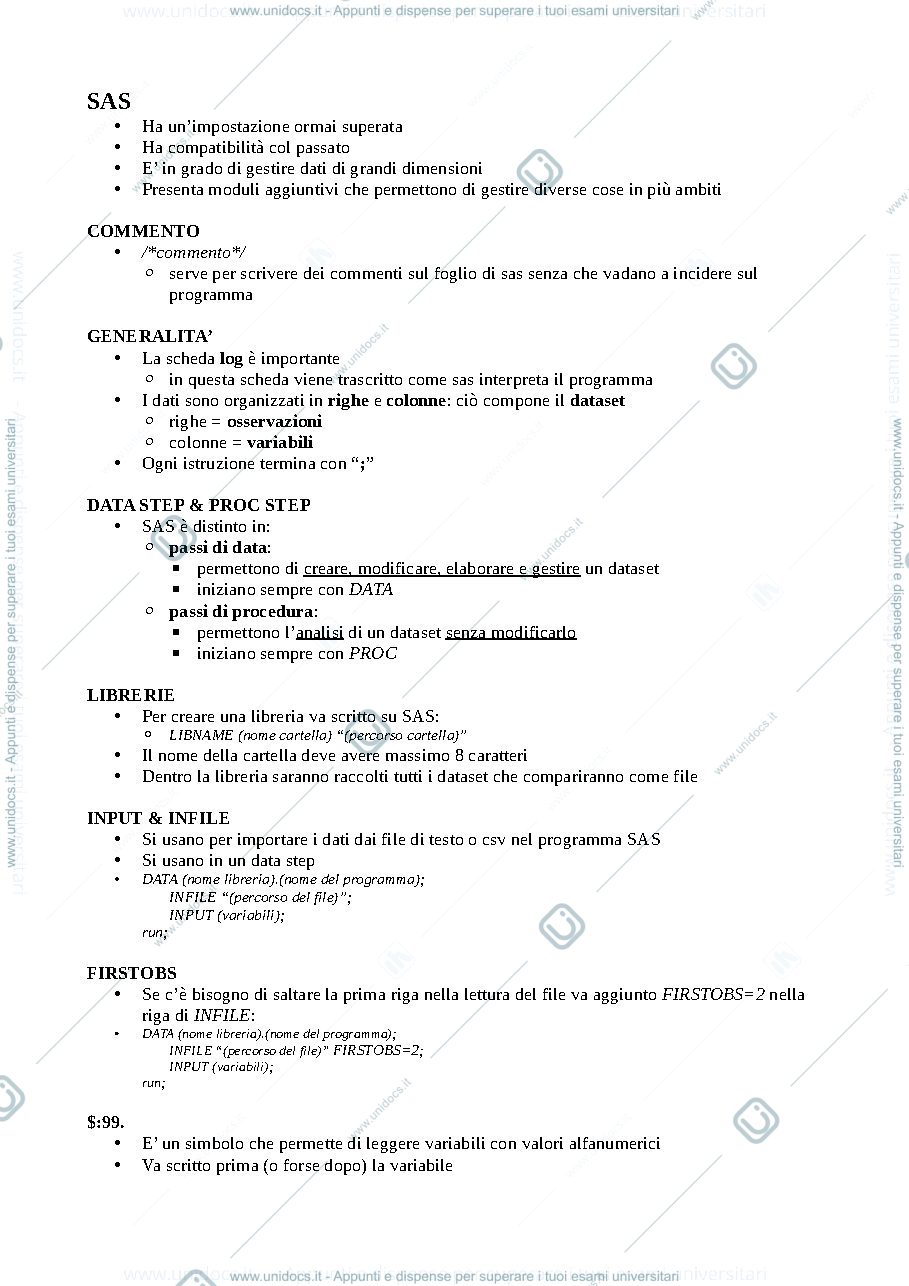 Anteprima pagina 1 — Appunti Laboratorio di Informatica SGI 23/24