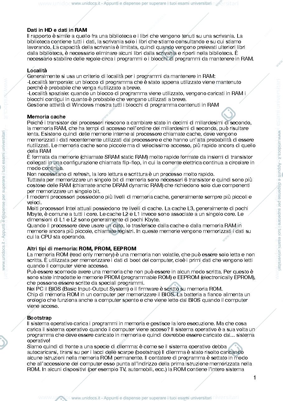 Anteprima pagina 1 — Informatica