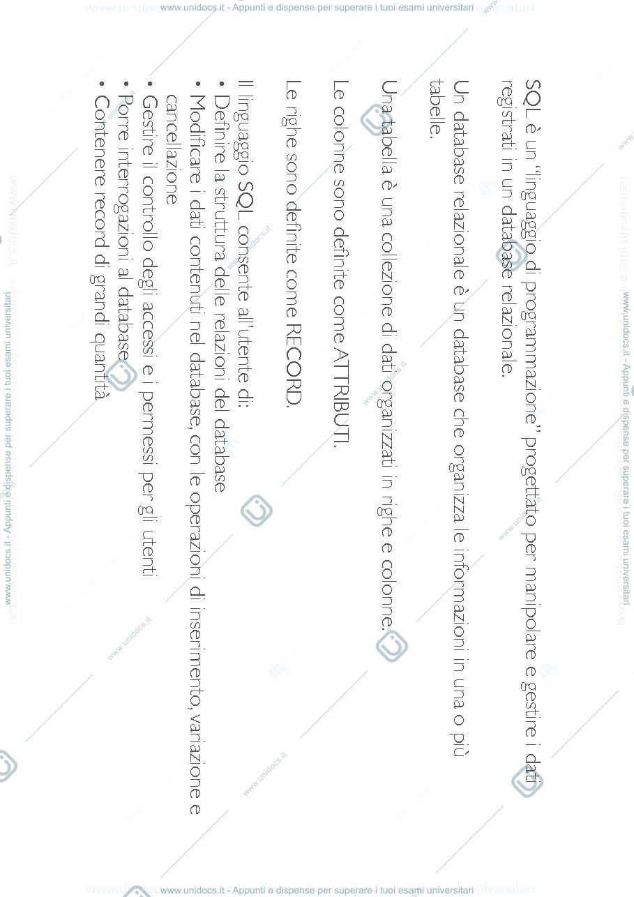 Anteprima pagina 2 — sql